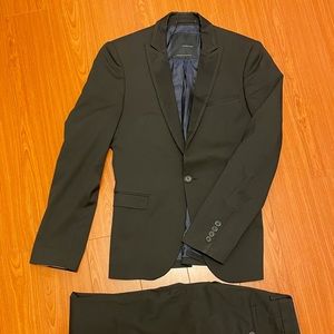 Zara Black Suit (Blazer and Dress Pants), suit size 36, pants size 30